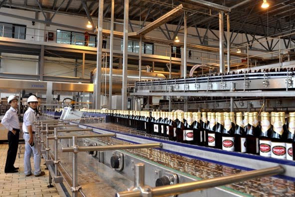 Xử lý nước thải bằng công nghệ mới tại nhà máy bia